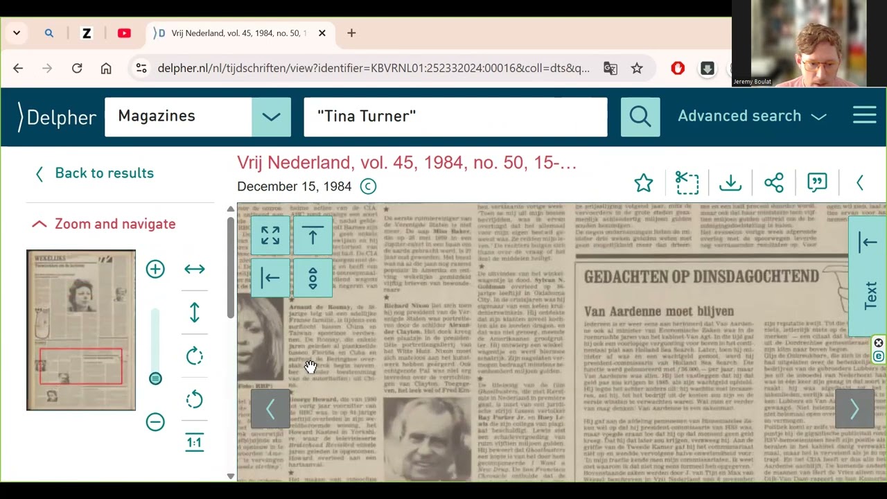 How to Find Rare Tina Turner Articles Using the Delpher Archive (Newspapers & Magazines)