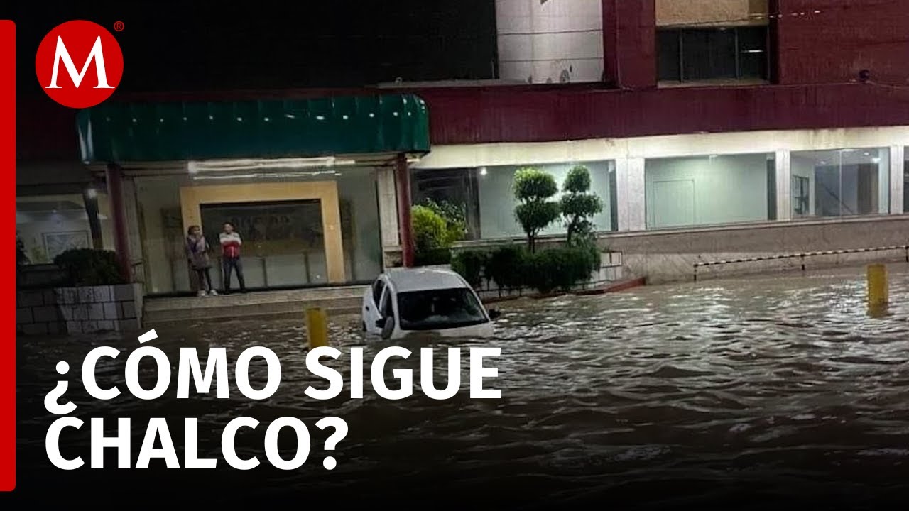 Suman 28 días de inundaciones en Chalco y la lluvia no da tregua