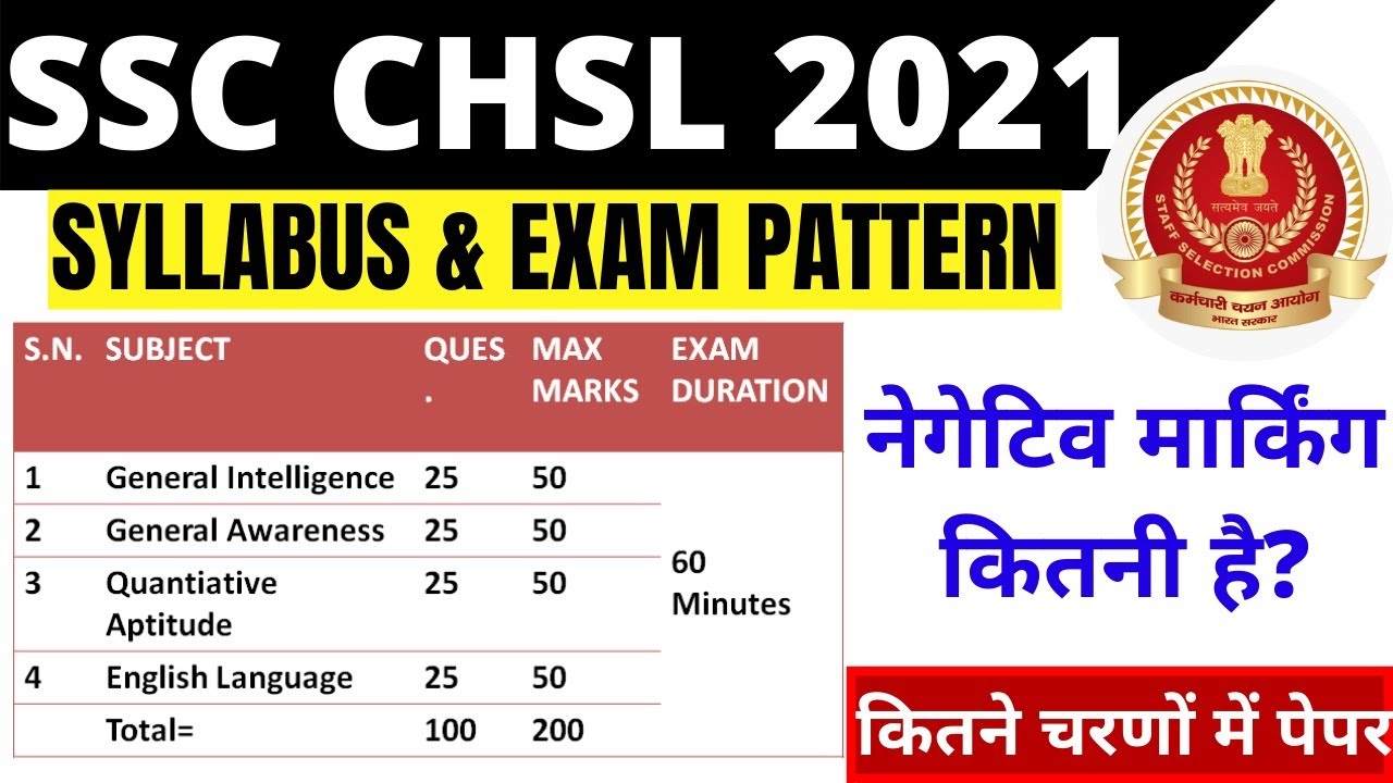 SSC CHSL 2021 SYLLABUS & EXAM PATTERN | ssc chsl exam syllabus 2020 | SALARY | SKILL TEST TYPING|BSA