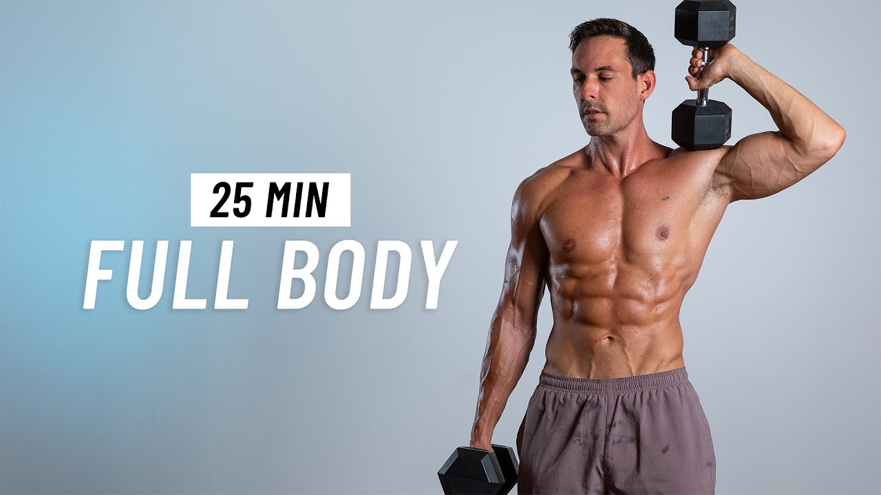 25 Min Full Body Dumbbell Workout - Build Muscle & Strength at Home