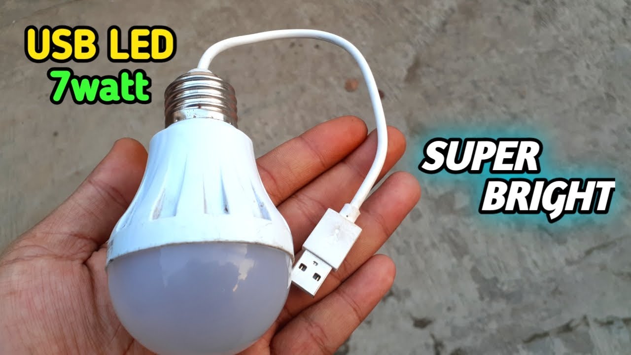 Merubah Lampu LED 220volt menjadi 5volt || Lampu LED 7watt