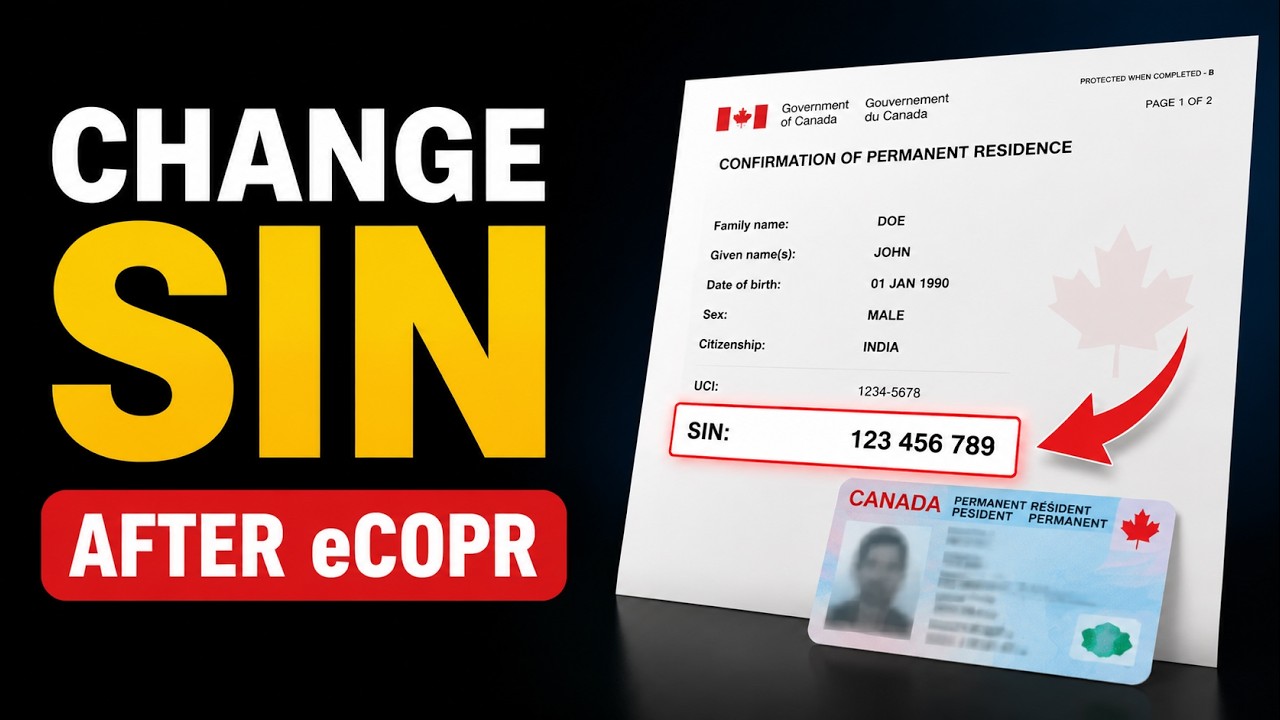 How to Change SIN After eCOPR | Update SIN After Getting PR Canada | Changing SIN Number with eCOPR