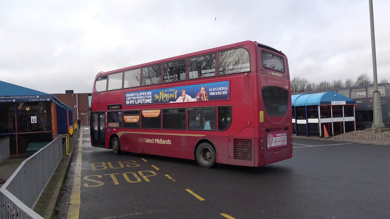 Dudley Bus Station - Busy Lunch Time with Buses Arriving and Departing