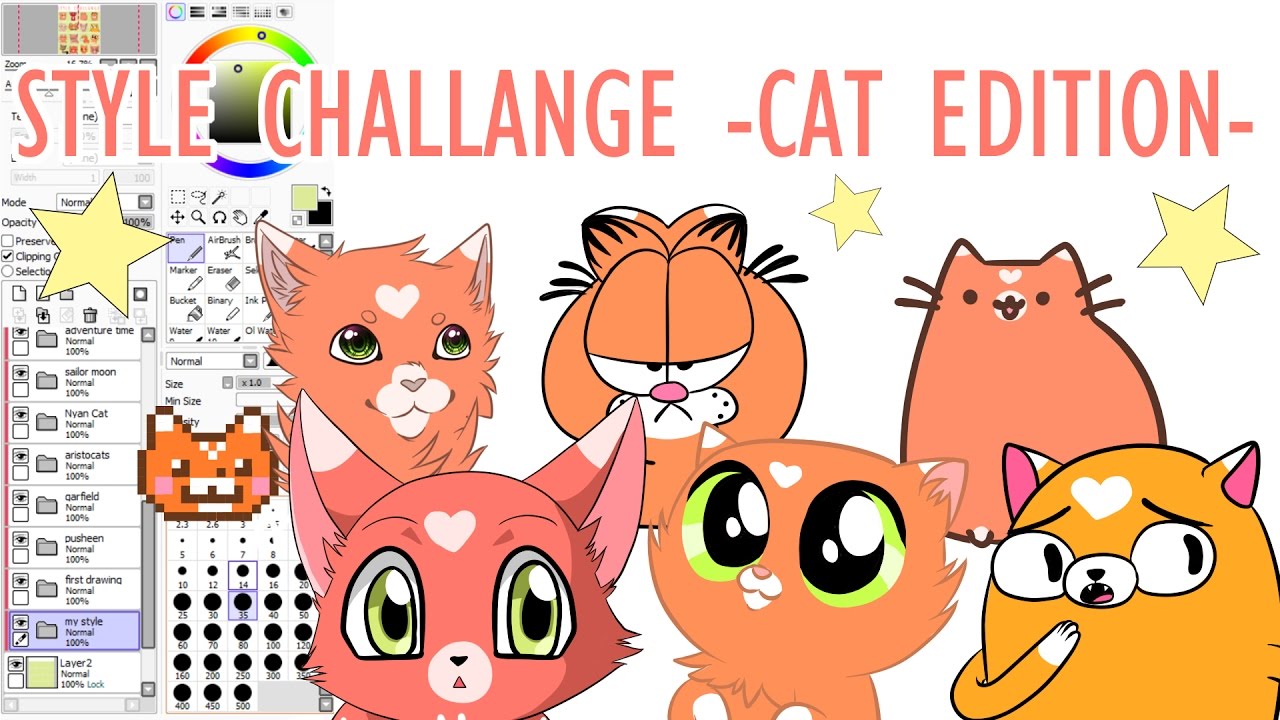 Art Styles Challenge || Cat Edition