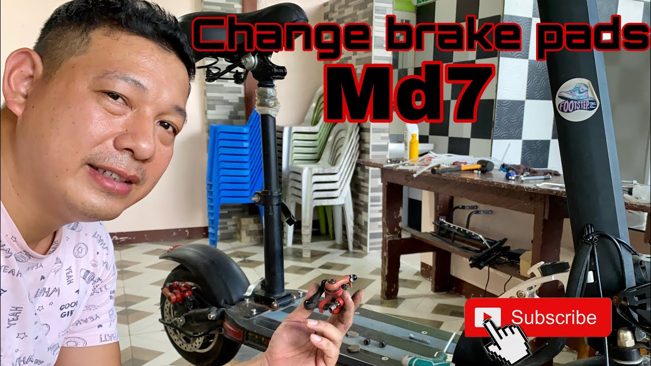 MD7 Mober Electric Scooter change brake pads | BOBBY DRAPIZA