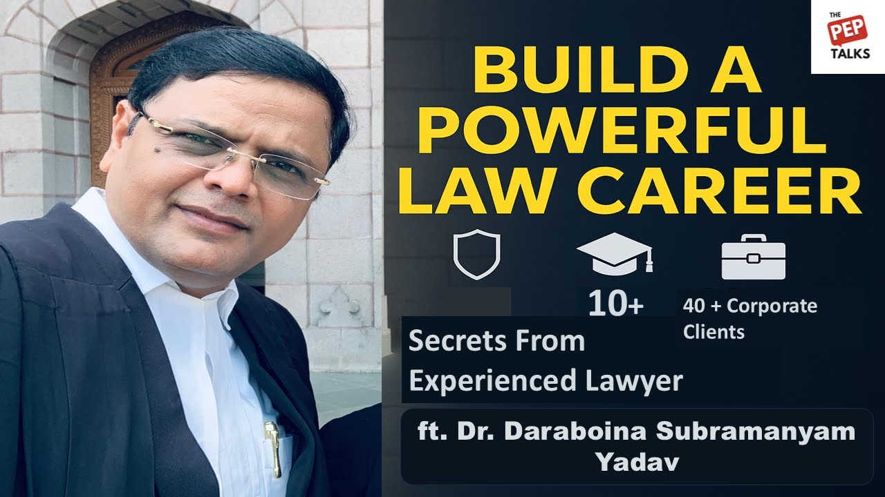 How to Build a Powerful Law Career ft. Dr. Subramanyam