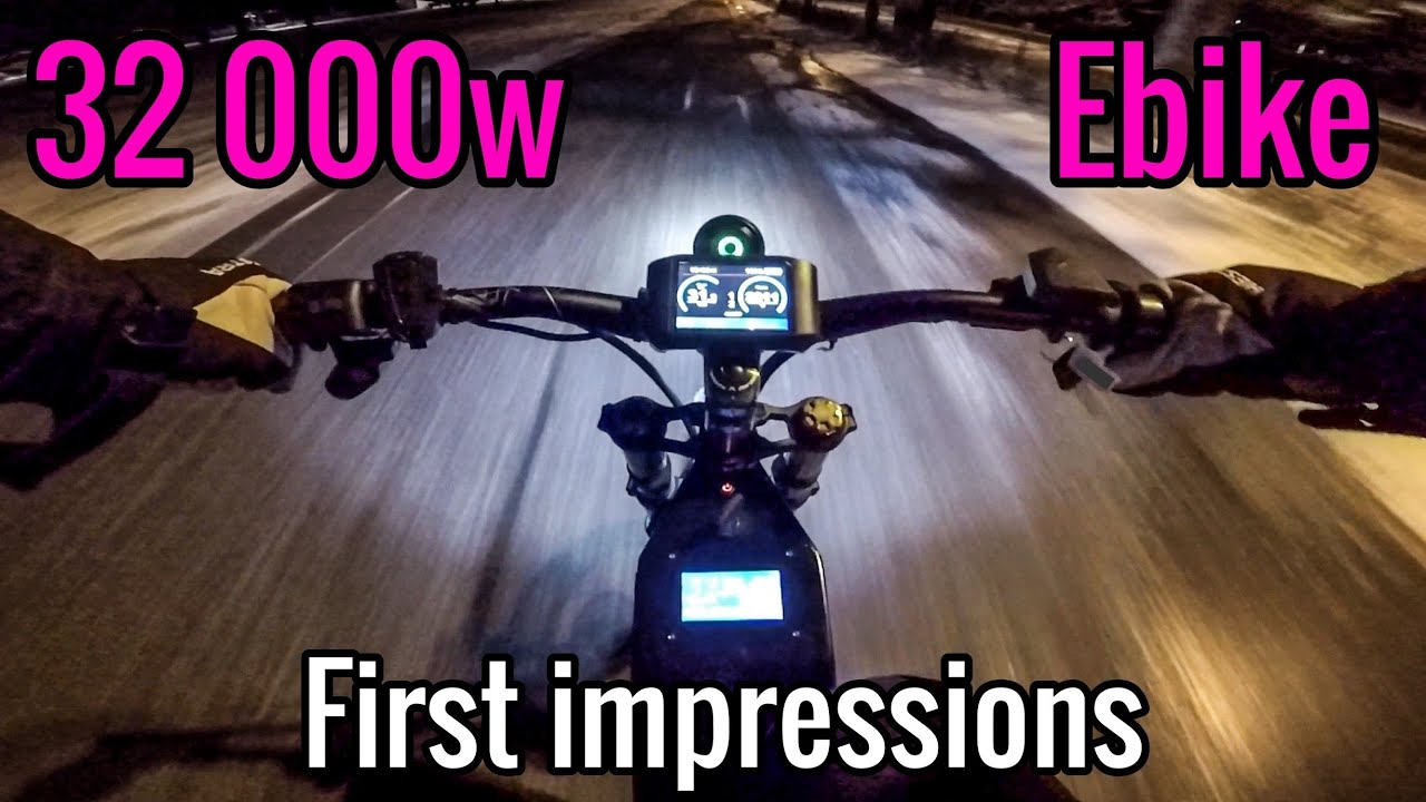 First Impressions 32 000w Ebike