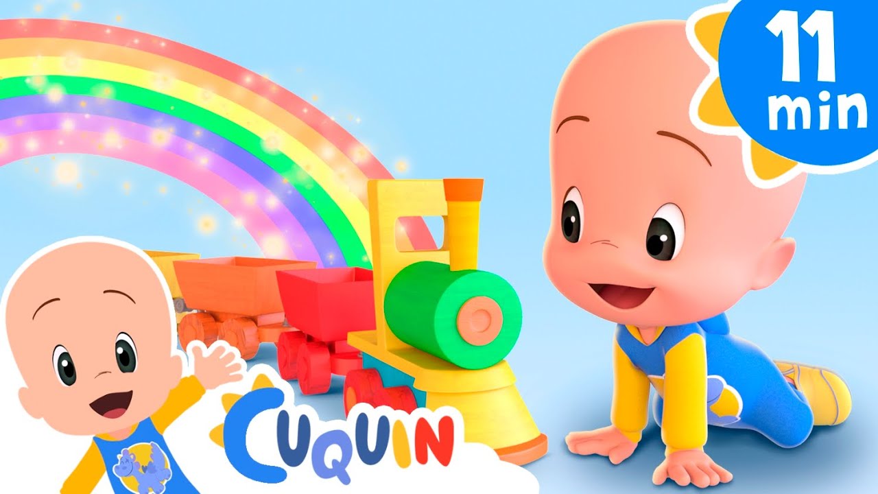 The colors of the rainbow train | Sing with Cleo & Cuquin