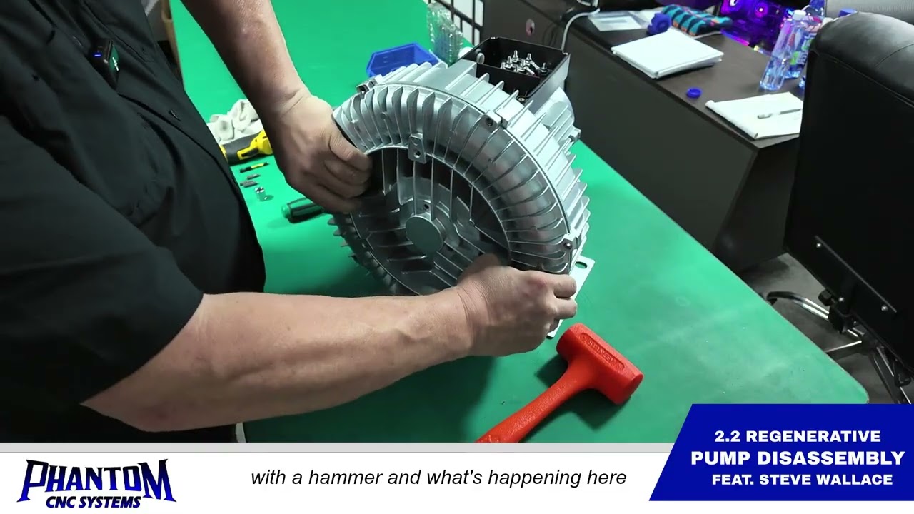 2 2 Regenerative Vacuum Pump Disassembly at Phantom CNC Systems