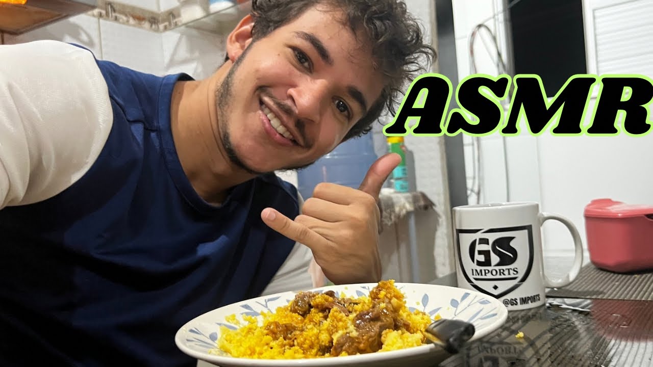 ASMR PREPARANDO O JANTAR E COMENDO