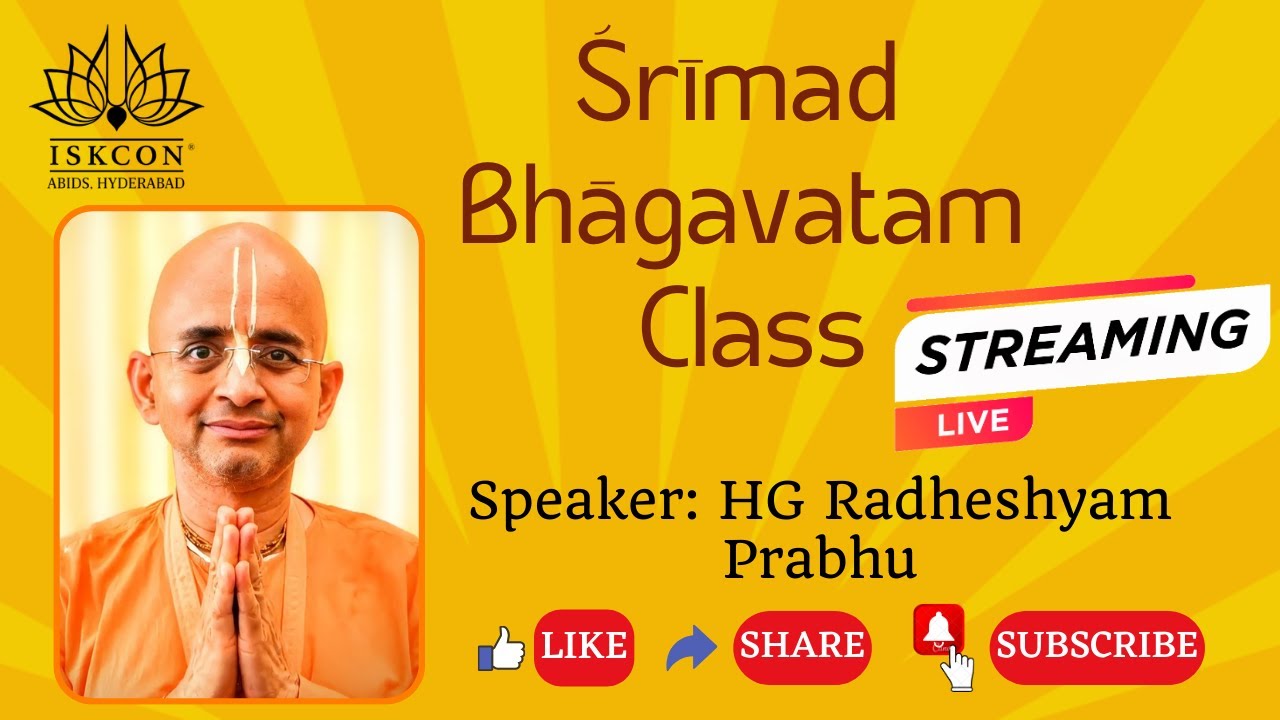 Srimad Bhagavatam Class | SB 5.14.15 | HG Radheshyam Prabhu | 02-12-2025 | ISKCON Abids Hyderabad
