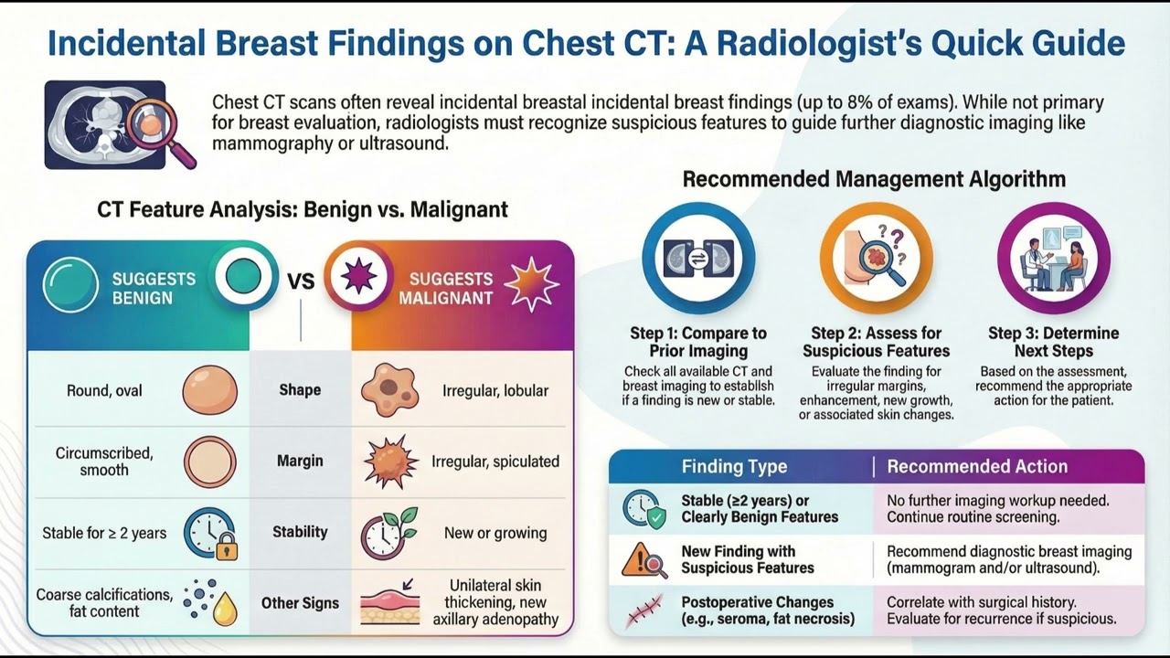 Seeing Beyond the Lungs: A Systematic Approach to Breast Findings on Chest CT-Podcast