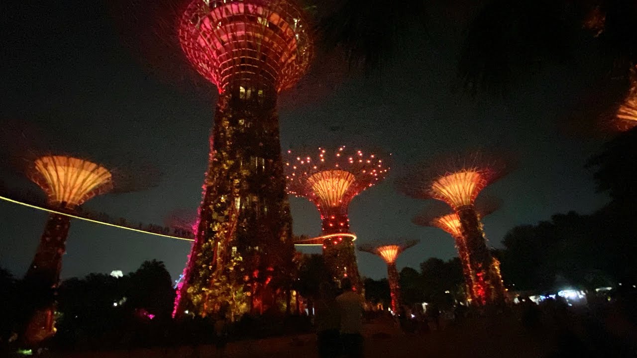 Singapore Supertree Observatory light show
