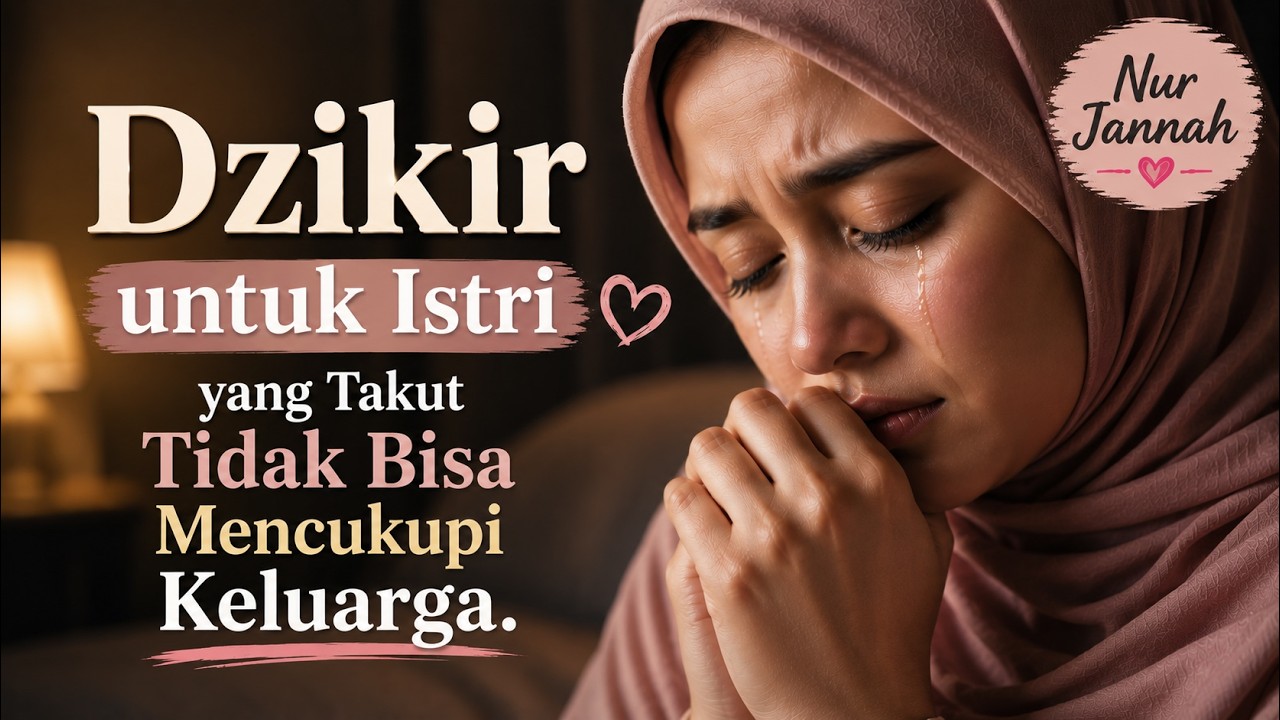 Atasi Cemas! Dzikir untuk Istri yang Takut Tidak Bisa Mencukupi Keluarga. Zikir  Penenang Hati.