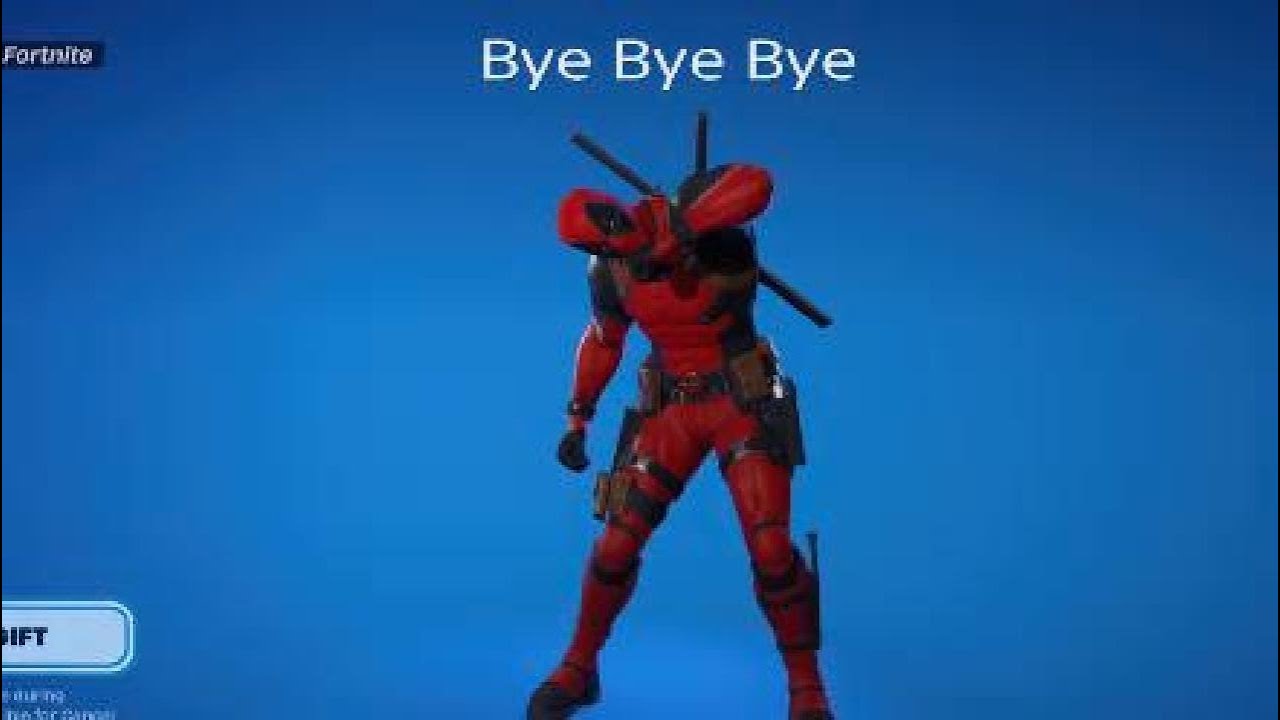 Bye Bye Bye emot Fortnite