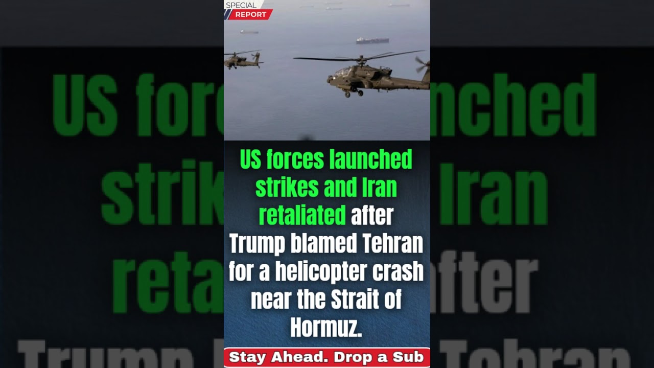 BREAKING: US and Iran Exchange Strikes After Trump Blames Tehran for Helicopter Crash