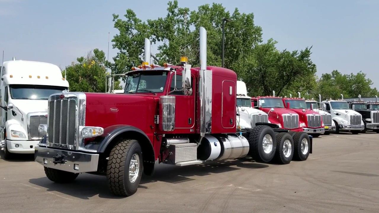 2019 Pete 389 Heavy Haul Diamond Red / Black Fenders Call JW 970-518-5520