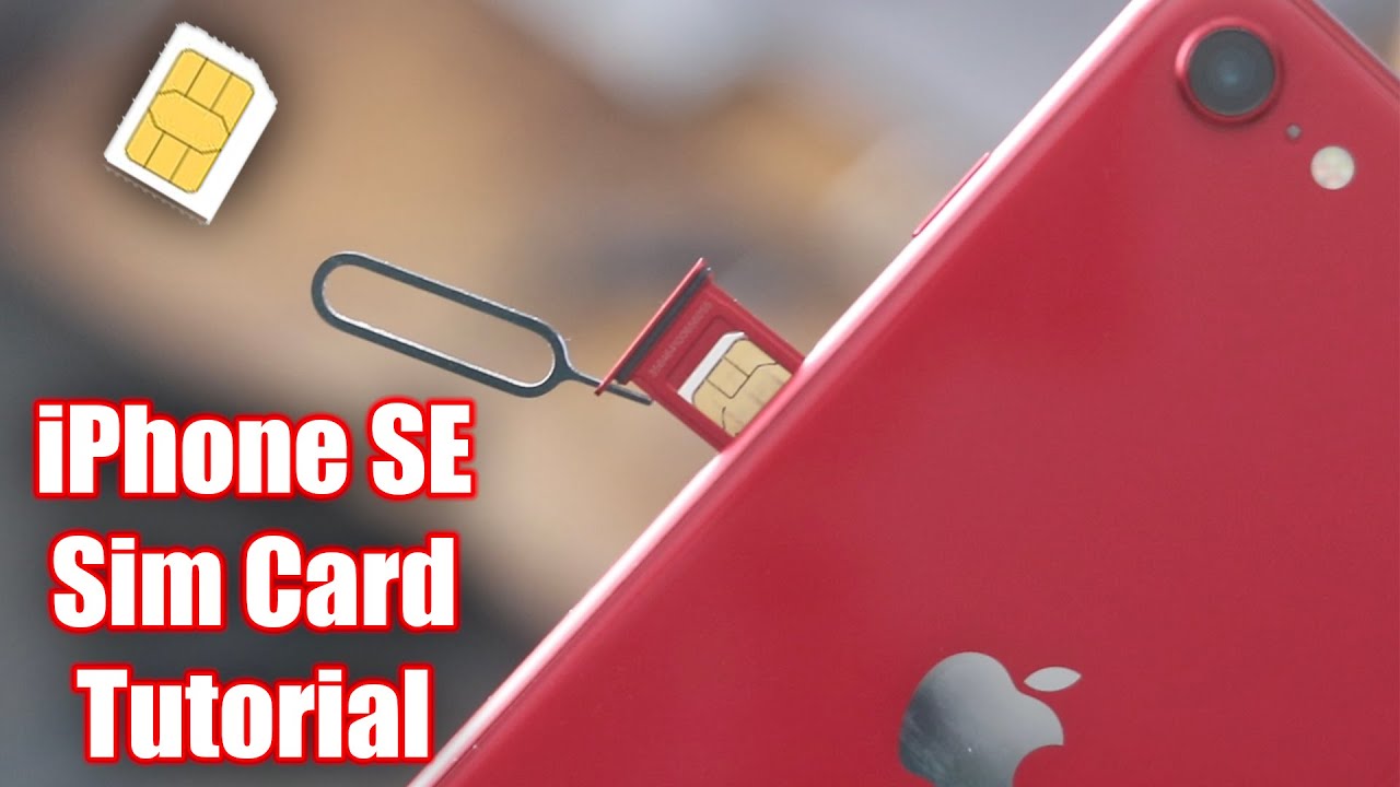 How to Insert & Remove Sim Card iPhone SE 2nd Generation 2020 Video