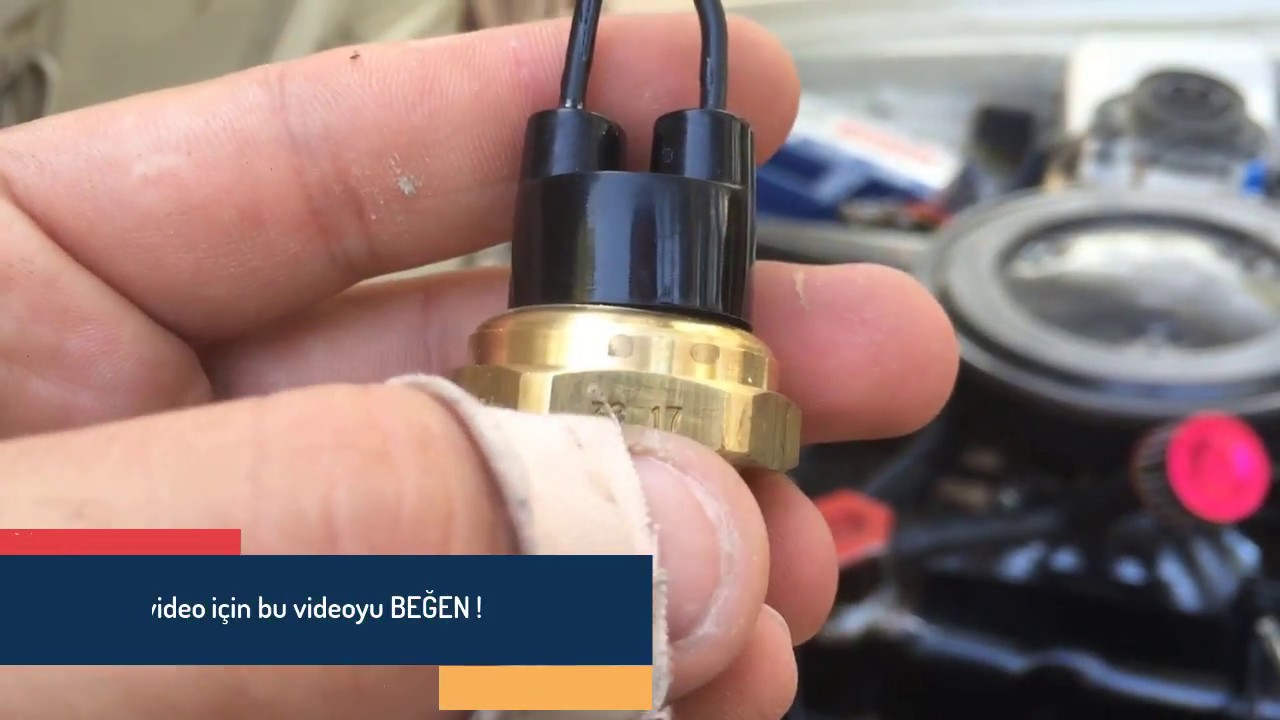 Fan neden açmaz ? Fan müşürü ne işe yarar ? Fan müşürü (termostatı) değişimi /