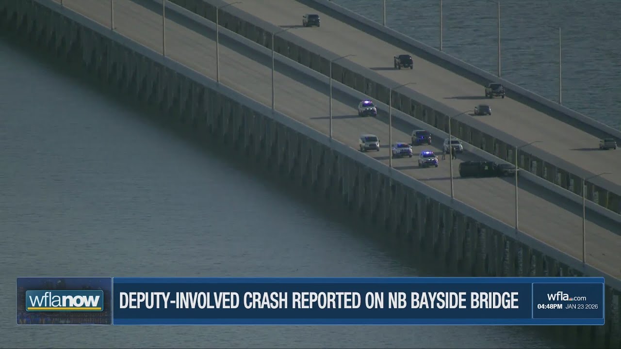 Deputy-involved crash shuts down northbound Bayside Bridge