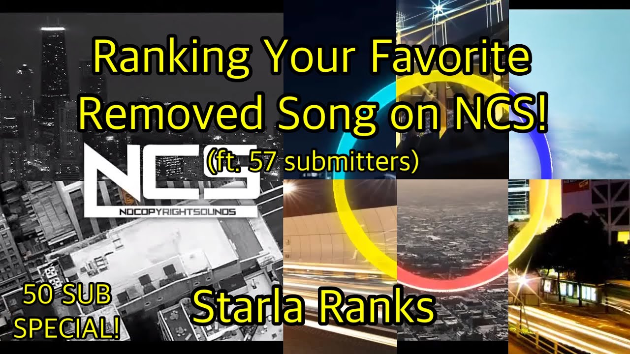 Ranking Your Favorite Removed Song on NCS! (ft. 57 submitters) (50 SUB SPECIAL 2/2)