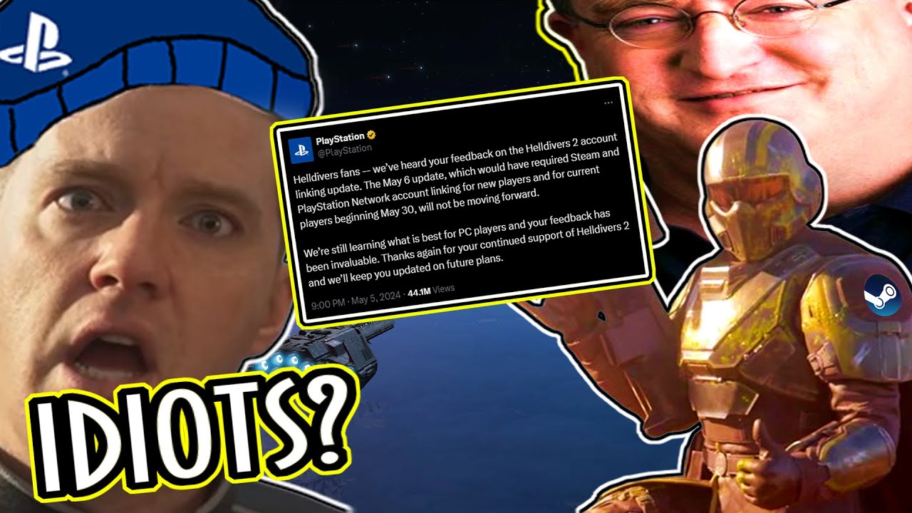 PS5 Fanboys FURIOUS At PlayStation & PC Gamers Over Helldivers 2 PSN Link Reversal!!