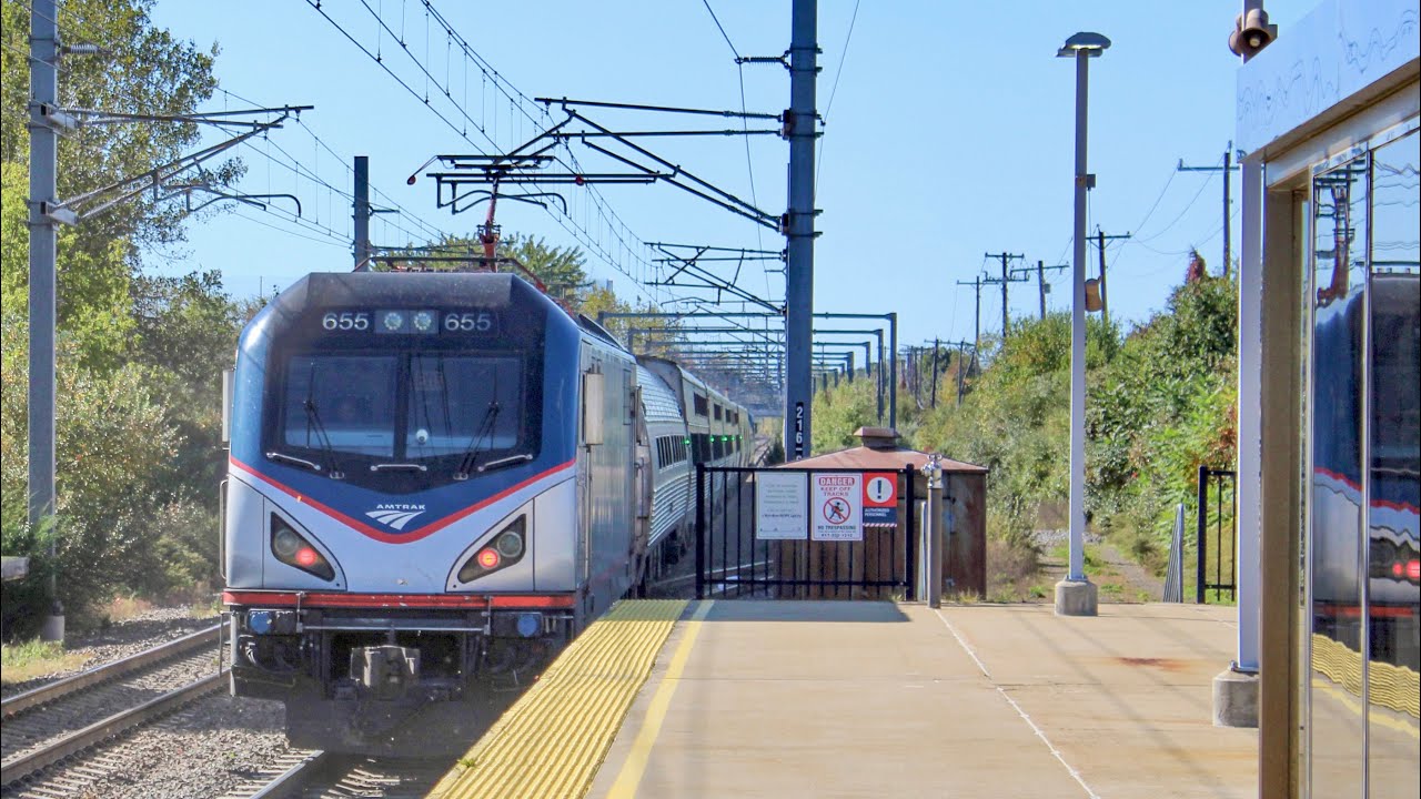 Amtrak Viewliner 1 125mph test train Westwood MA!