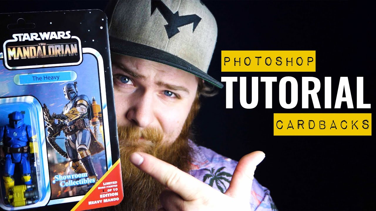 How I make my vintage Star Wars card backs - Photoshop Tutorial- FREE Template