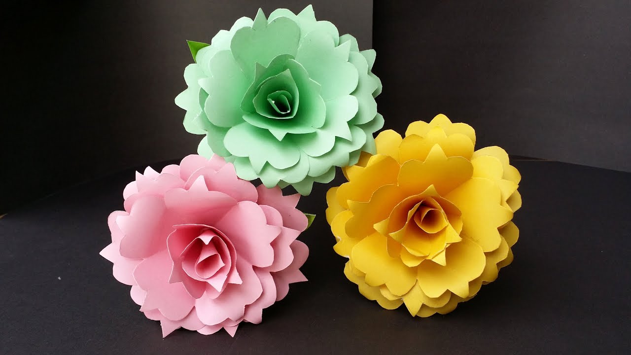 DIY: How to Make Beautiful Realistic Paper Rose!!! Easy Tutorial...