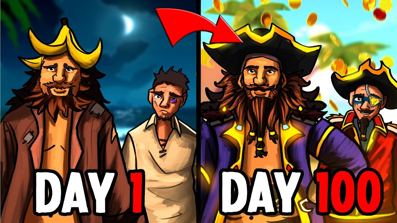 Teaching a NEW PLAYER for 100 Days in Sea of Thieves