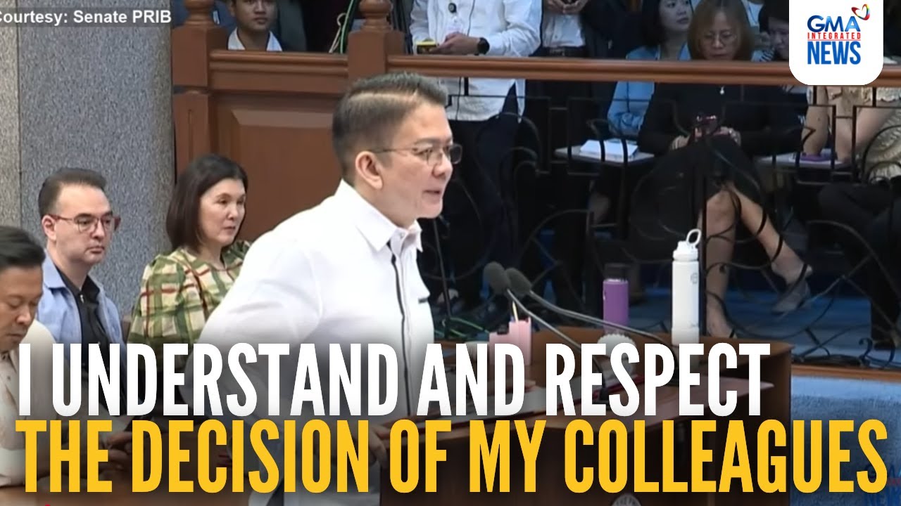 Ex-SP Escudero - 'I understand and respect the decision of my colleagues. | GMA Integrated News
