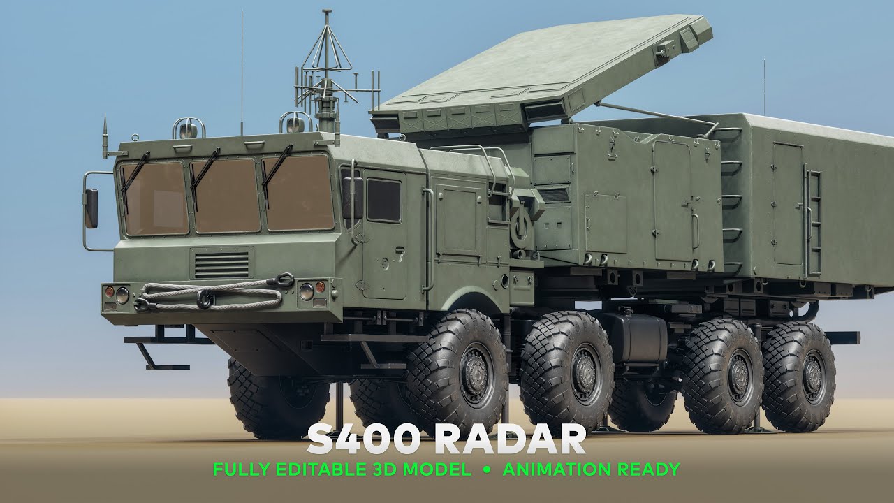 S400 Radar - 3D Model Turnaround