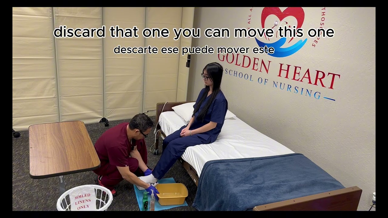 Provides Foot Care on One Foot