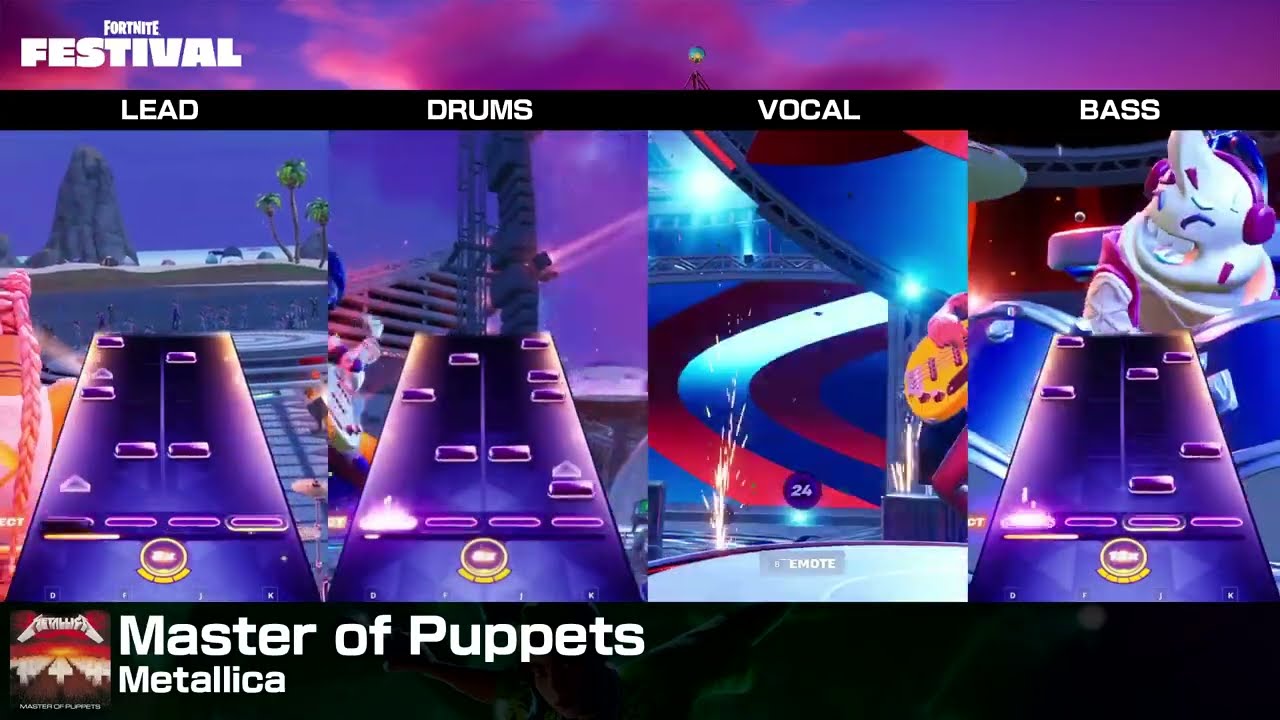 [Fortnite Festival] Master of Puppets (Hard Full Band, 100% Flawless)