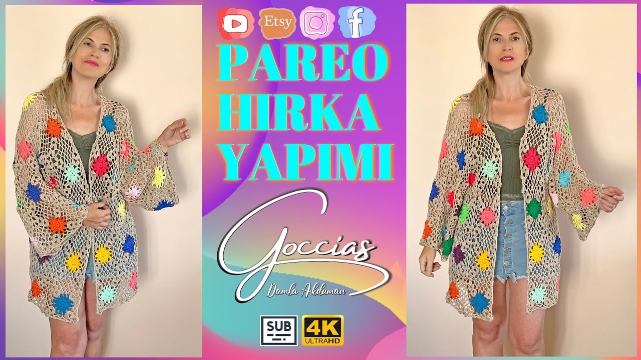 PAREO HIRKA YAPIMI - Pareo Crochet Cardigan - Subtitle -