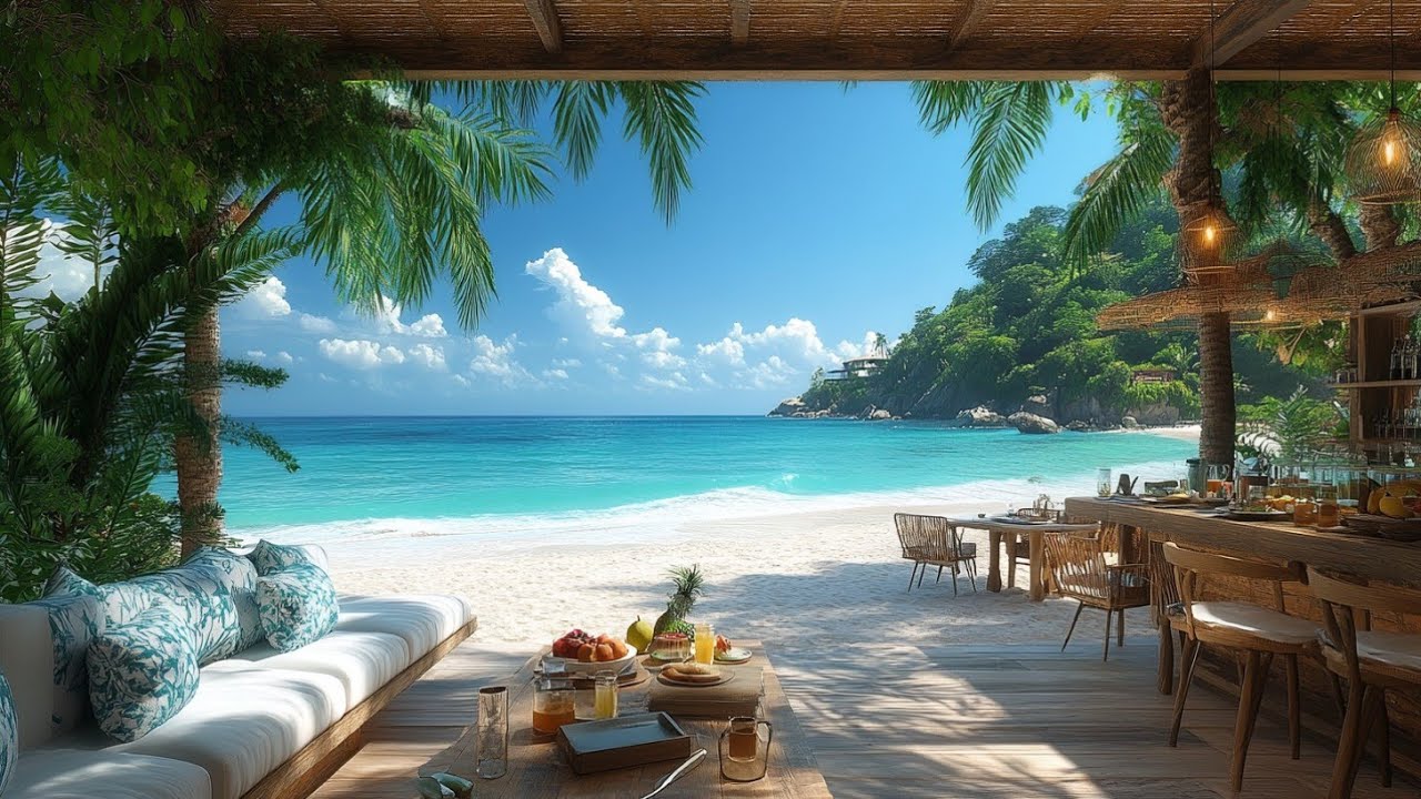 Bossa Nova Jazz Seaside Coffee Shop Music Beach Relaxation Time and Tropical Mood
