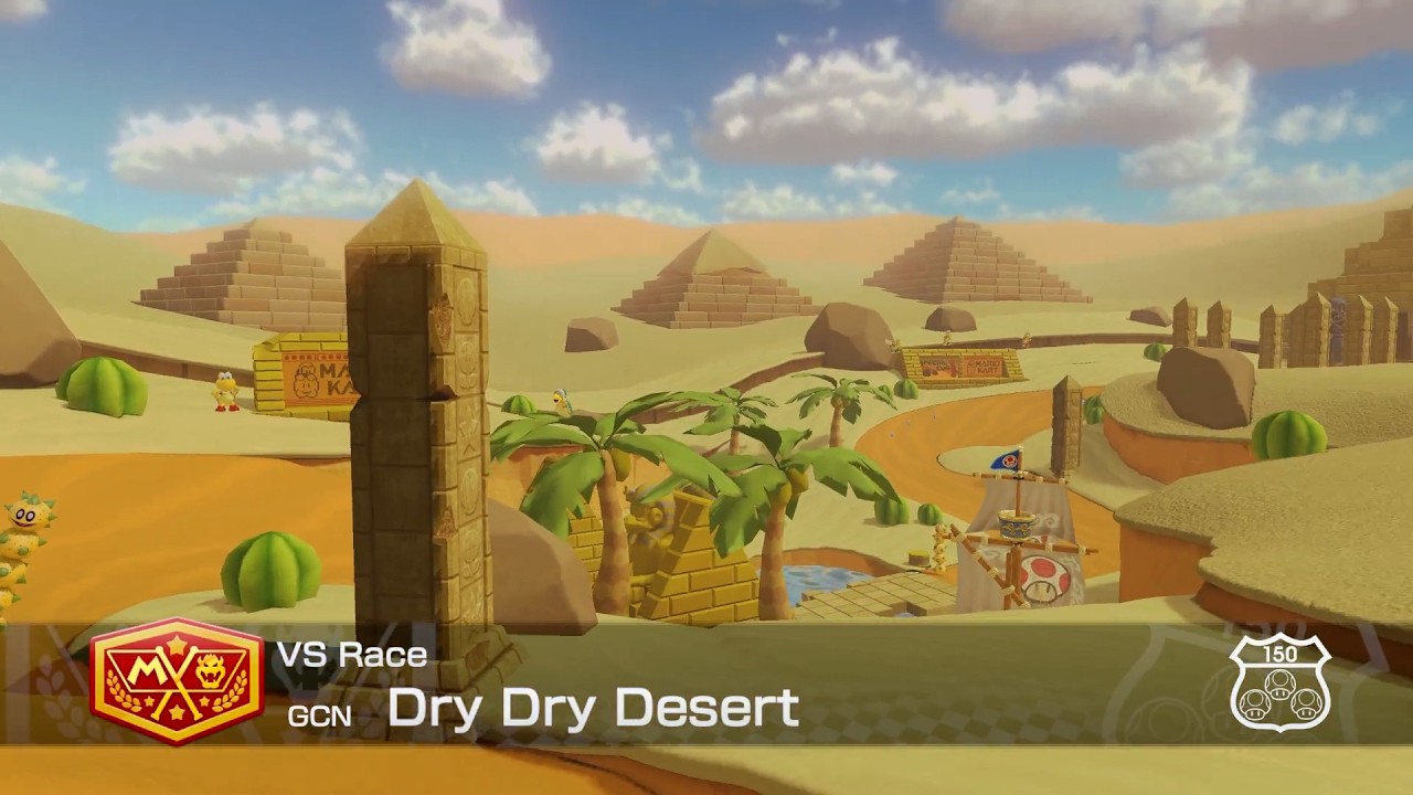 Mario Kart™ 8 Deluxe - Wii Dry Dry Ruins [150cc, Hard CPUs, Toad Gameplay]