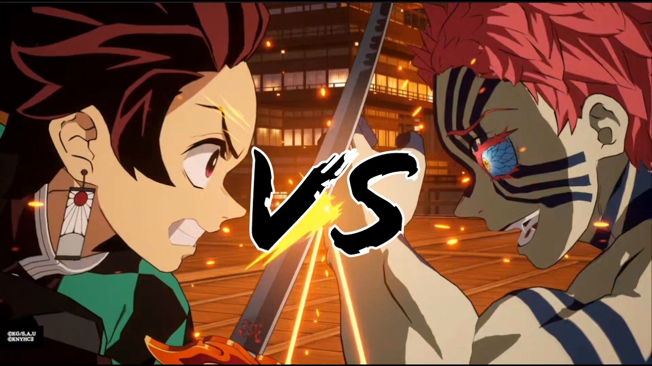 Tanjiro (Infinity Castle) VS Akaza (Infinity Castle) -   Demon Slayer The Hinokami Chronicles 2