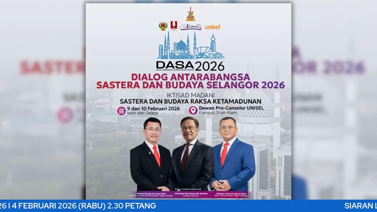 Hebahan Dialog Antarabangsa Sastera dan Budaya Selangor (DASA) 2026