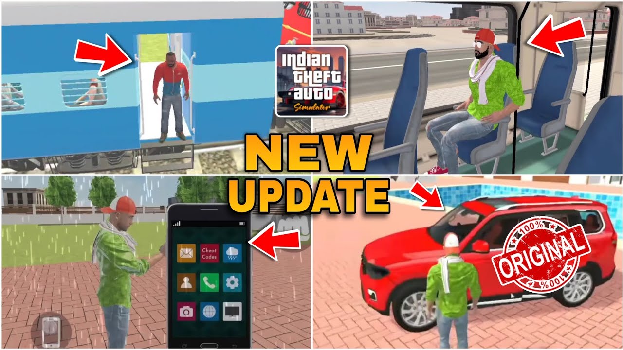 Indian Theft Auto Simulator New Update 🤯 || Train And Railway Station And All New Secret 🤫 Futures