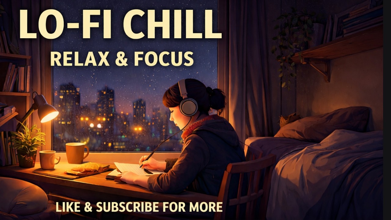 Lo-Fi Chill Beats 🌙 | Relaxamento Total, Foco & Paz | Study • Work • Sleep