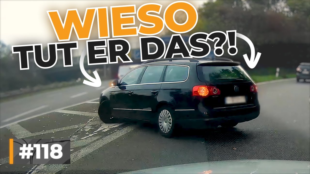 Zurück auf die Autobahn & Überholen, sodass der Gegenverkehr ausweichen muss | #GERMAN #DASHCAM #118