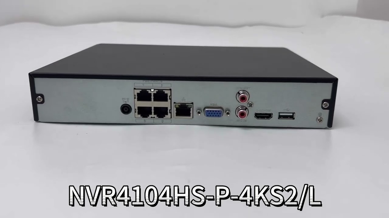 Dahua NVR 4CH POE NVR4104HS-P-4KS2/L H.265 ONVIF RTSP P2P IVS Face detection Network Video Recorder