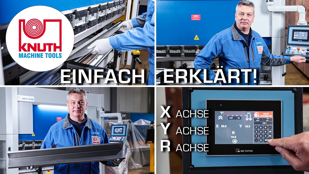 Die Achsen-Eingabe einer NC Abkantpresse im Halbautomatikmodus & Automatikmodus  | TUTORIAL 💡
