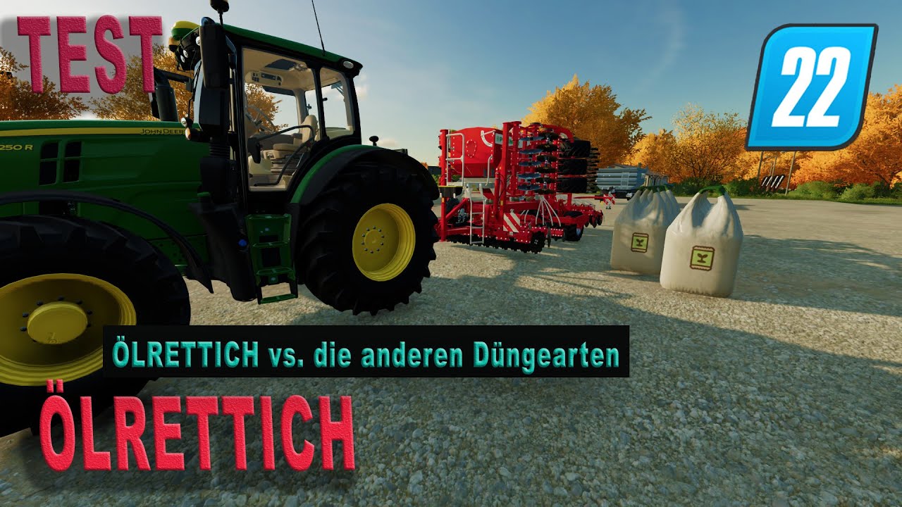 LS22 Test - Ölrettich im Vergleich zu den anderen Düngevarianten! - Lohnt sich das?
