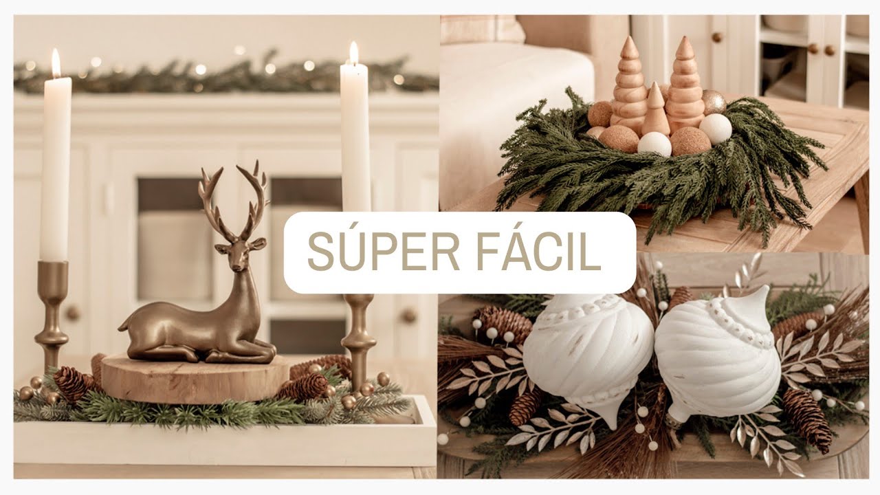 🌲😱 &iexcl;WOW! IDEAS NAVIDE&Ntilde;AS QUE NECESITAS HACER !!  R&Aacute;PIDAS, F&Aacute;CILES ELEGANTES Y ECON&Oacute;MICAS Christmas