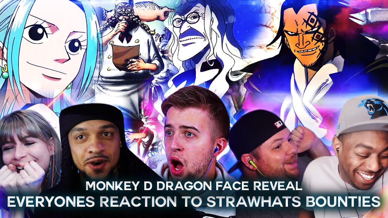 Everybody's Reaction to Strawhats Bounties ! Dragon Revealed ! Reaction Mashup