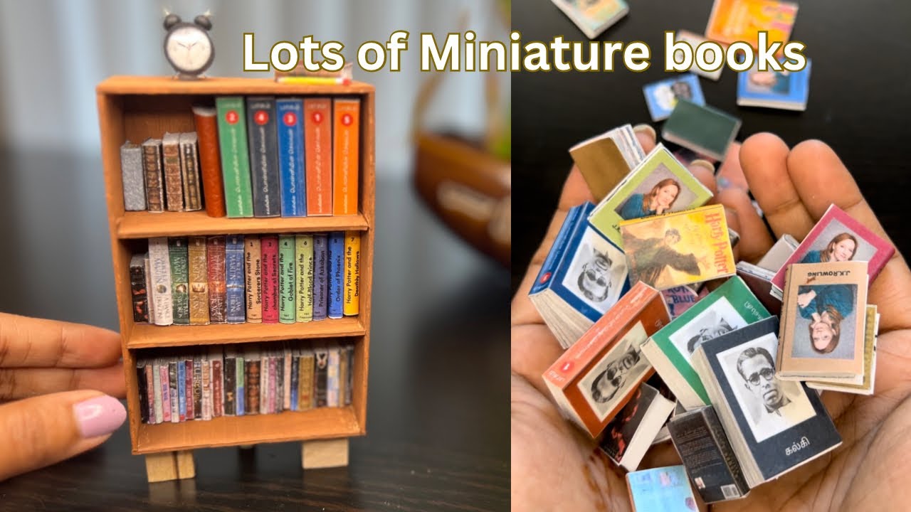 DIY EASY miniature books | Making lot of miniature books | The Miniature Town