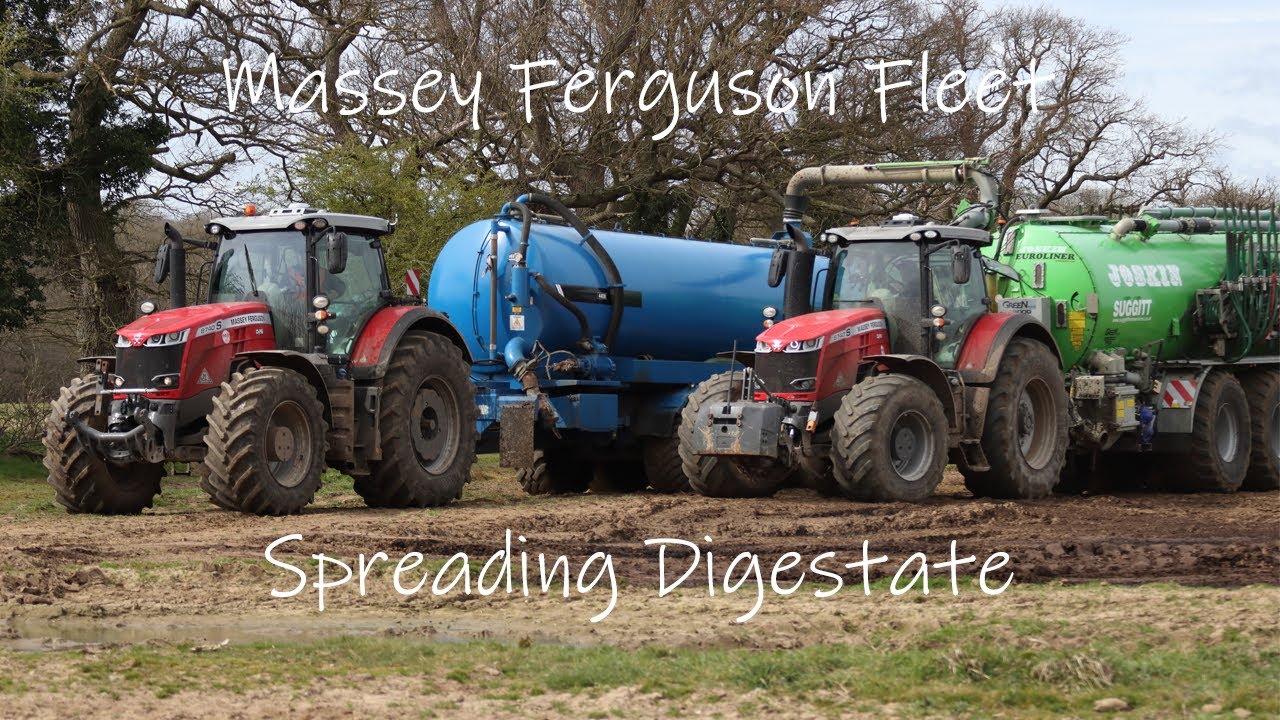 Massey Ferguson Spreading Digestate 2022 | Suggit Farm Services