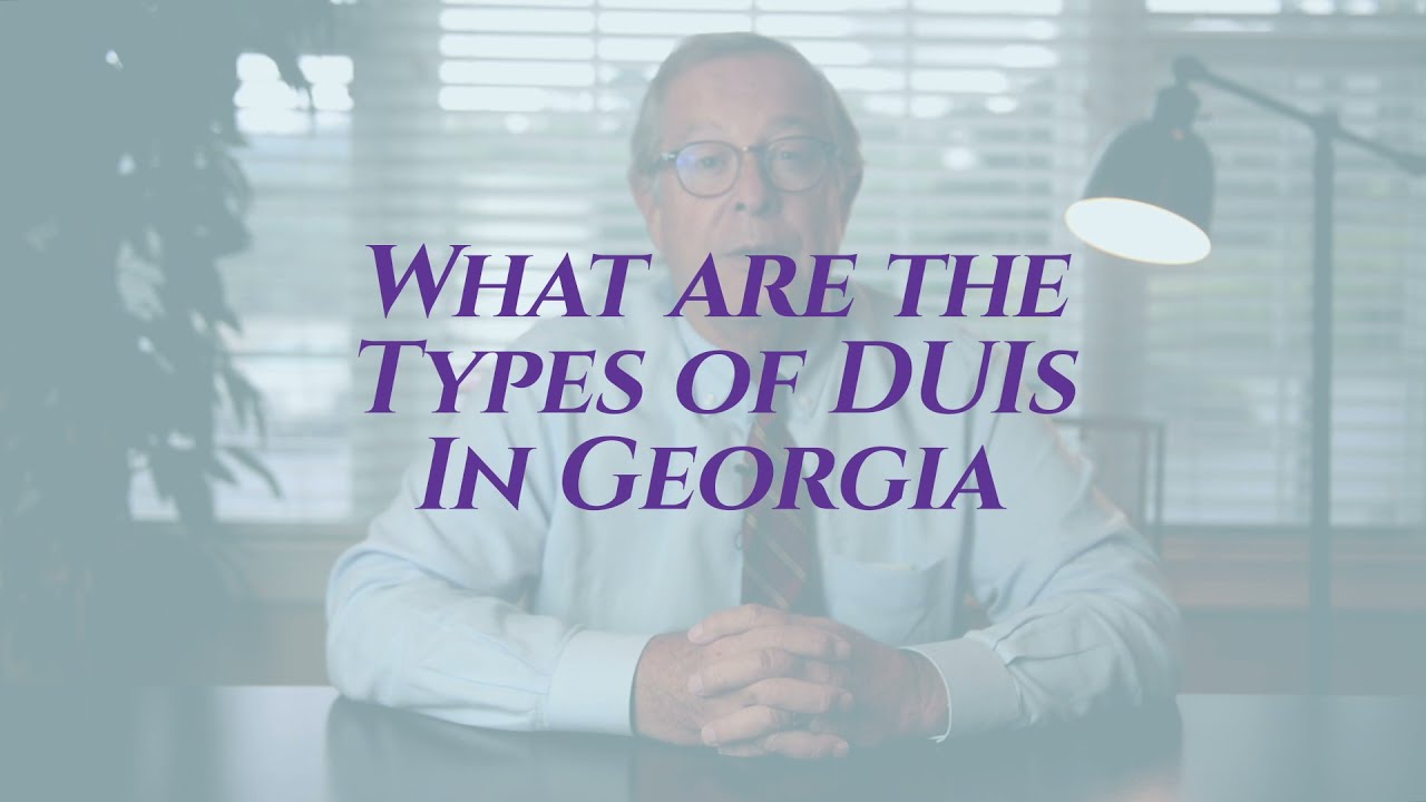 Types of DUI in Georgia